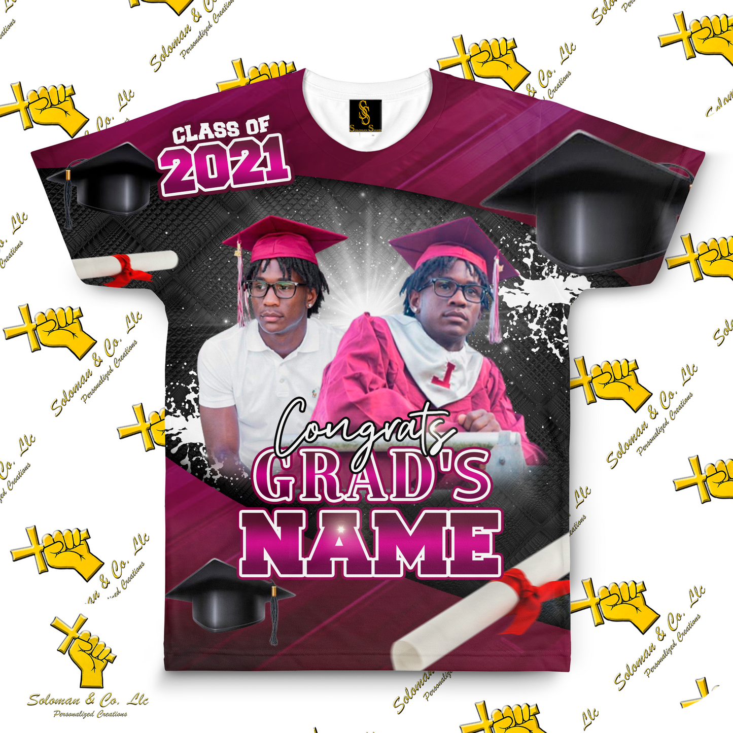 "Grad" - 3D All Over Shirt / Graduation