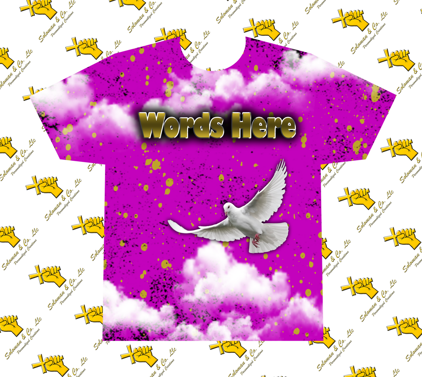 "Purple All Over" - 3D All Over Shirt